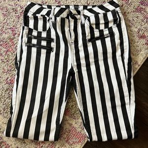 Hot Topic black and white stripe Beetlejuice or Jack Skellington Pants